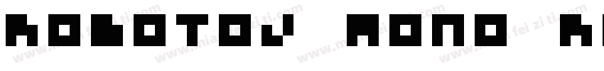 RobotoJ Mono Regular字体转换